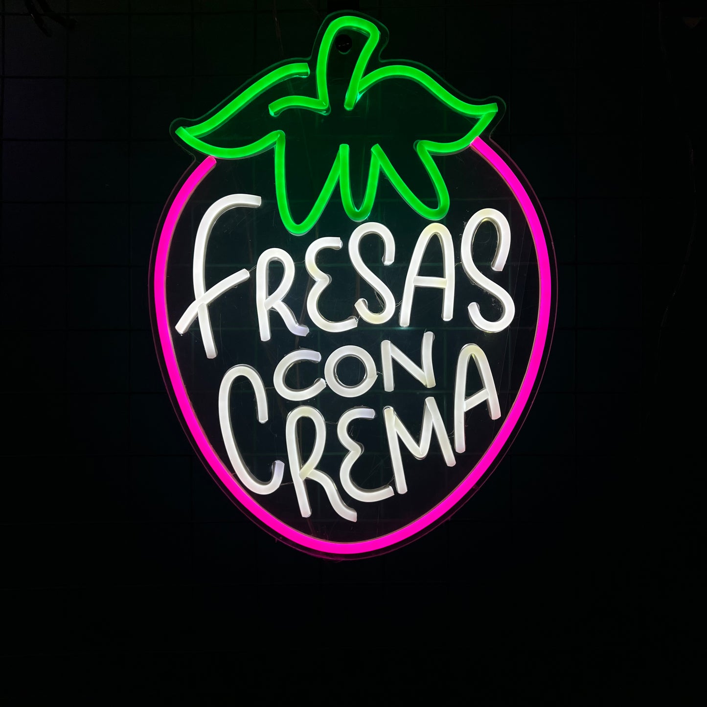 Fresas con crema