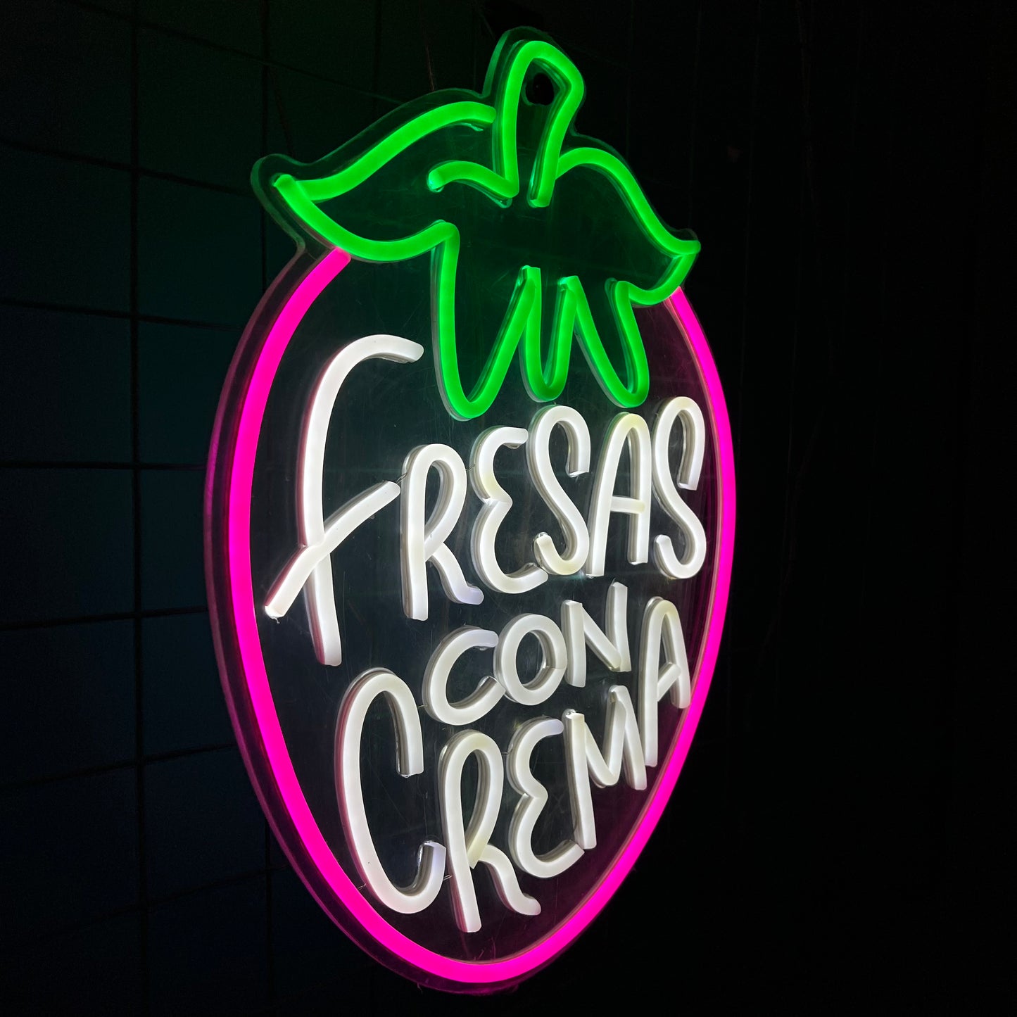 Fresas con crema